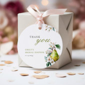 Perfektes Pear Floral Brautparty Geschenkanhänger