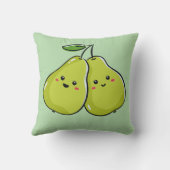 Perfektes Pear-Kinderzimmer Kissen (Rückseite)