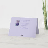 Perfektes Pink Stiefmütterchen Wasserfarbe Danke K Karte (Rückseite)