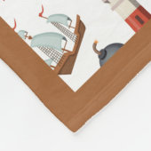 Perfektes Pirate Pattern Fleece Blanket (Ecke)