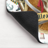 Perfektes Piratenmuster PERSONALISIEREN Mousepad (Ecke)