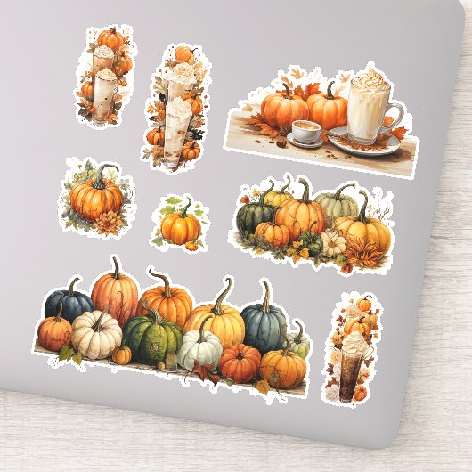 Perfektes Pumpkin Party Halloween Erntedank Fall Aufkleber (Detail)