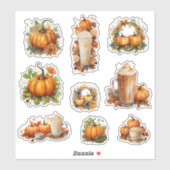 Perfektes Pumpkin Party Halloween Erntedank Fall Aufkleber (Blatt)