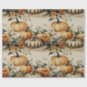 Perfektes Pumpkin Party Halloween Erntedank Fall Geschenkpapier (Flach)