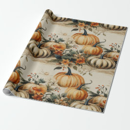 Perfektes Pumpkin Party Halloween Erntedank Fall Geschenkpapier