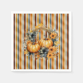 Perfektes Pumpkin Party Halloween Erntedank Fall Serviette
