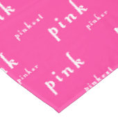 Perfektes Rosa: Rosa, Pinker, Pinkest Tischdecke (Schrägansicht)