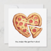 Perfektes Slice Valentinstag Karte (Vorderseite)