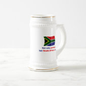 Perfektes südafrikanisches bierglas (VorderseiteRechts)