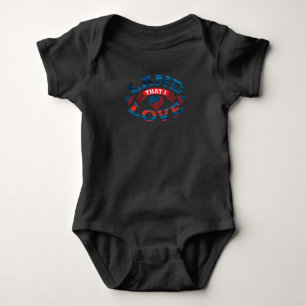 Perfektes USA-Liebhaber-Design Amerika-Flagge Baby Strampler