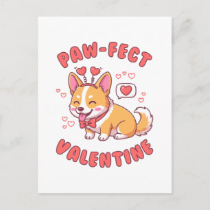 Perfektes Valentinstagsgeschenk für Corgi-Hunde - Postkarte
