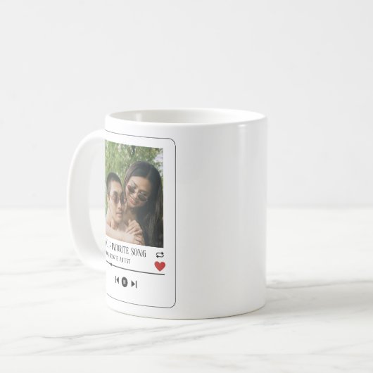 Perfektes Valentintagsgeschenk, maßgeschneidertes  Kaffeetasse (Vorderseite Links)