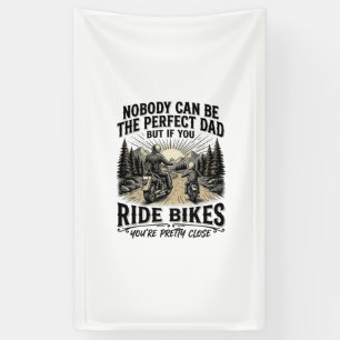 Perfektes Vater-Fahrrad-Fahrräder Vintage-Biker-Sh Banner