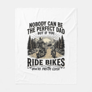 Perfektes Vater Fahrrad Fahrräder Vintage Biker-Sh Fleecedecke