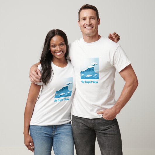 Perfektes Wellenmotto Blue Wave Surf and Ocean T-Shirt (Unisex)