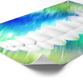 Perfektes White Teeth Dentist Orthodontist Poster (Ecke)