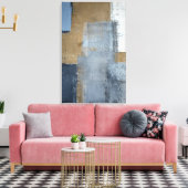 "Perfektion" Abstrakte Kunst in Grau und Braun Leinwanddruck (Insitu (Wohnzimmer))