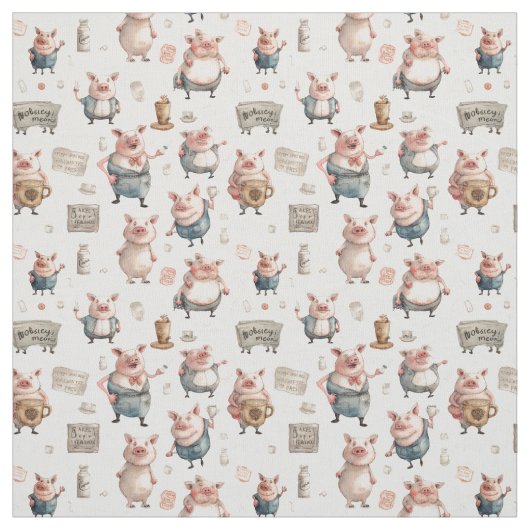 Perfektion bei Schweinen: Whimsy Pig Stoff (Muster)