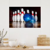 Perfektion, Bowling 300 Spiel, Wall Art Poster (Küche)