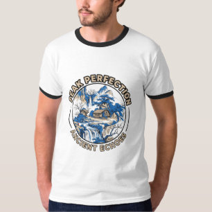 Perfektion der Gipfel Alte Echos Berge T-Shirt