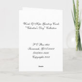 Perfektion Feiertagskarte (Rückseite)