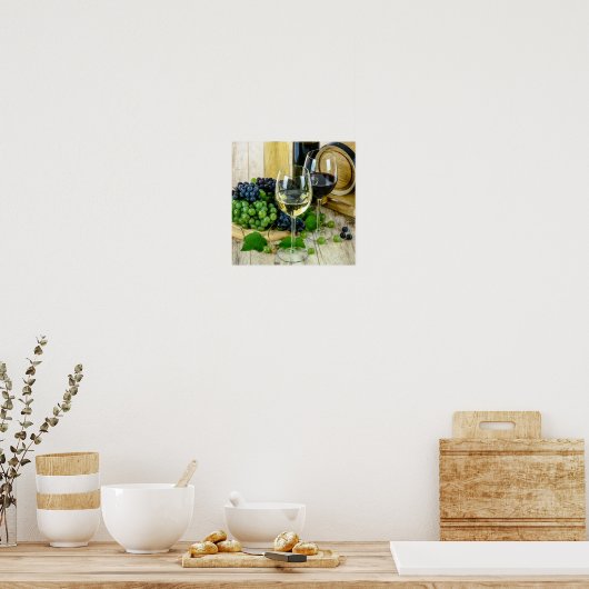 Perfektion, guter Wein, Poster (Küche)