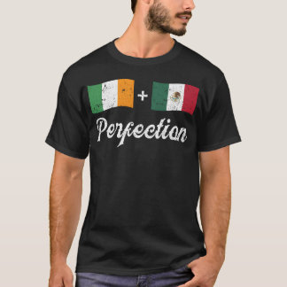 Perfektion Irland Mexikanische Flagge Cinco De May T-Shirt