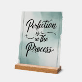 Perfektion ist dabei acrylschild (Winkel)