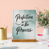 Perfektion ist dabei acrylschild (Hochzeit)