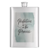 Perfektion ist dabei flachmann (Vorderseite)