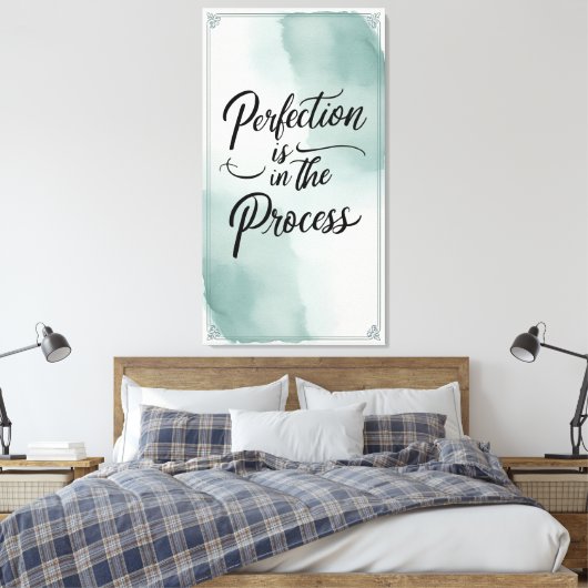 Perfektion ist dabei leinwanddruck (Insitu (Schlafzimmer))