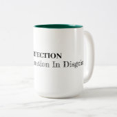 Perfektion ist das Aufschieben in Verhüllung Zweifarbige Tasse (VorderseiteRechts)