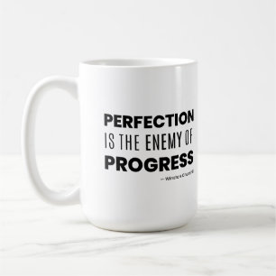Perfektion ist der Feind des Fortschritts – Church Kaffeetasse