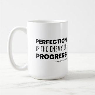 Perfektion ist der Feind des Fortschritts – Church Kaffeetasse