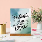 Perfektion ist im Prozess Option 2 Acrylschild (Hochzeit)