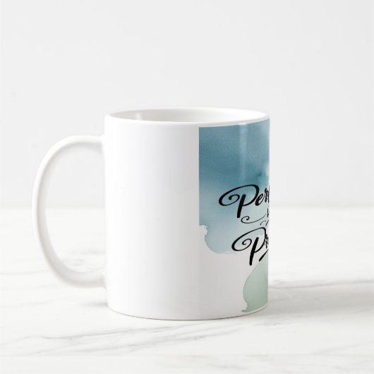 Perfektion ist im Prozess Option 2 Kaffeetasse (Links)