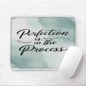 Perfektion ist im Prozess Option 2 Mousepad (Mit Mouse)