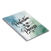 Perfektion ist im Prozess Option 2 Notizblock (Rechte Seite)