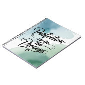 Perfektion ist im Prozess Option 2 Notizblock (Linke Seite)