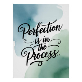 Perfektion ist im Prozess Option 2 Poster