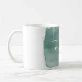 Perfektion ist im Prozess Option 3 Kaffeetasse (Links)