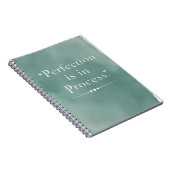 Perfektion ist im Prozess Option 3 Notizblock (Rechte Seite)