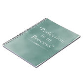 Perfektion ist im Prozess Option 3 Notizblock (Linke Seite)