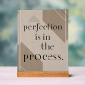 Perfektion ist in der Prozessoption 4 Acrylschild (Neutral)