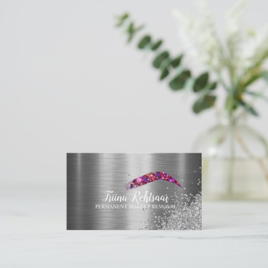 Perfektion mit bleibendem Makeup erzielen Visitenkarte (Stehend Vorderseite)