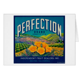 Perfektion orange LabelColton, CA
