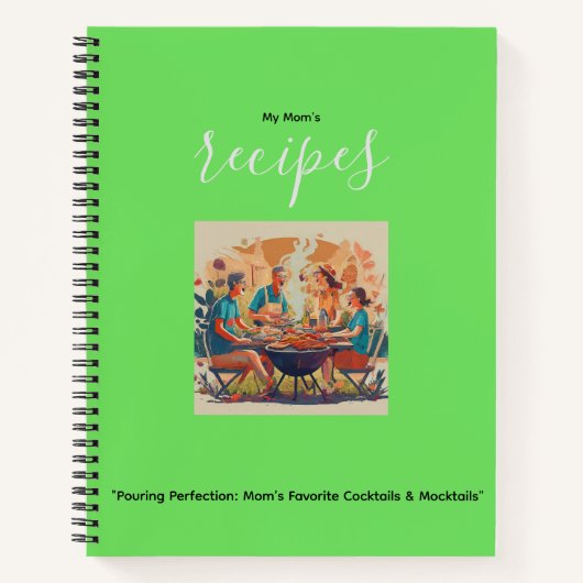 "Perfektion vergießen:Lieblings-Cocktails und -Coc Notizblock (Vorderseite)