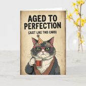 Perfektion - Vintager Geburtstag im sonnigen Stil Karte (Gelbe Blume)