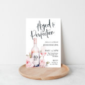 Perfektion, Weinthema, Weingut Geburtstag Einladung