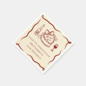 Perfektionierte Geburtstagsparty wie erlesener Wei Serviette (Ecke)